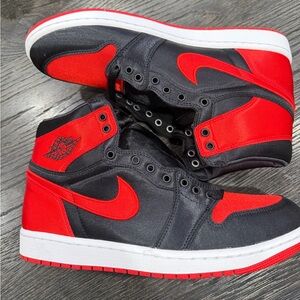 Jordan 1 Retro High OG Satin Bred (Women's) size 12